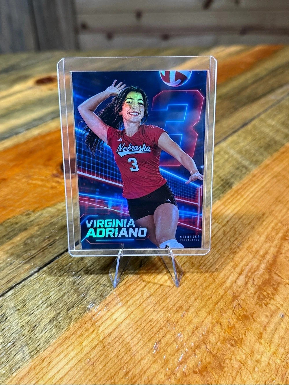 Virginia Adriano Nebraska Cornhuskers Volleyball Custom Trading Card